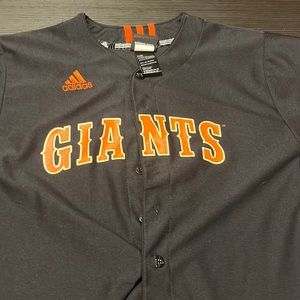 Adidas Giants baseball button shitt
